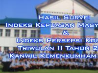 Hasil Survei IKM IPK Triwulan II Tahun 2020 Kantor Wilayah Kementerian Hukum dan HAM Jambi