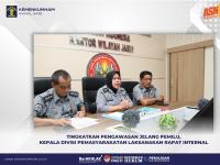 Tingkatkan Pengawasan Jelang Pemilu, Kepala Divisi Pemasyarakatan Laksanakan Rapat Internal