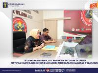 Jelang Ramadhan, Lili Arahkan Seluruh Jajaran UPT PAS Kanwil Kemenkumham Jambi Tingkatkan Kualitas Pelayanan