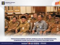 Tingkatkan Sinergi Antar Lembaga dalam Pemenuhan HAM, Gubernur Jambi Kukuhkan GTDBHAM Provinsi Jambi